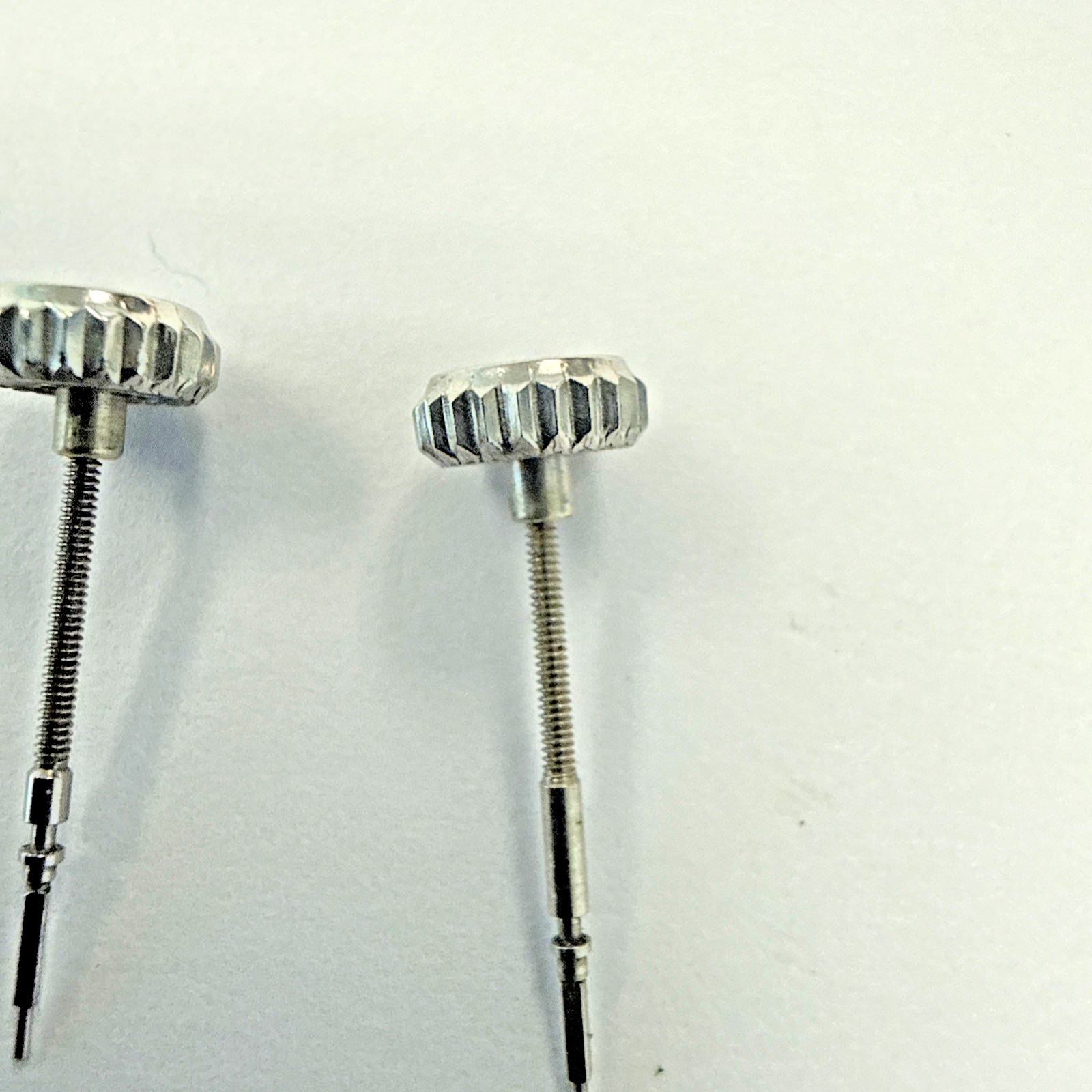 2 Rolex Vintage Super + Oyster Steel 6mm Crowns And Stems..Maybe New Old Stock??