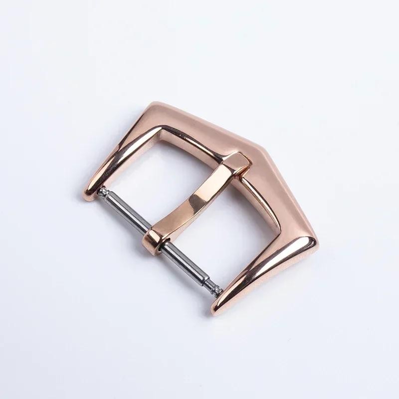 New 18mm Precision Folding Buckle Stainless Steel Clasp for Leather Rubber Strap