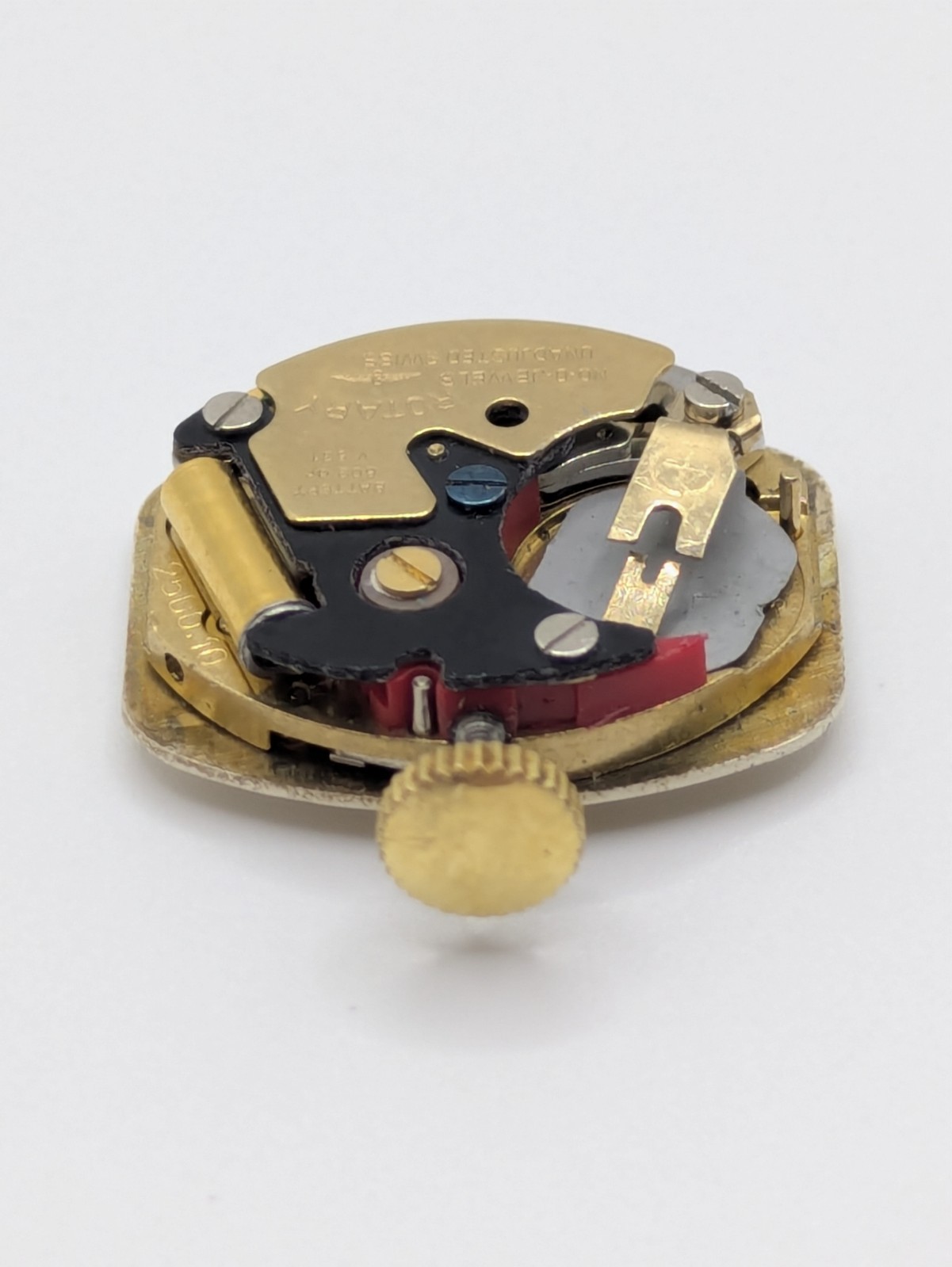 Rotary 2500.10 Quartz Watch Movement Swiss Made Dial Crown Untested 17.2mm