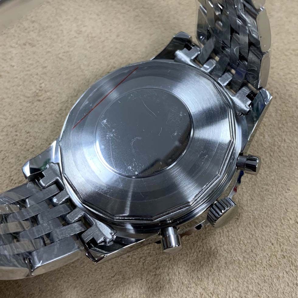 36.8mm Multi-Functional Watch Dial Green Lume for Vk63 Movement 46mm Watch Case