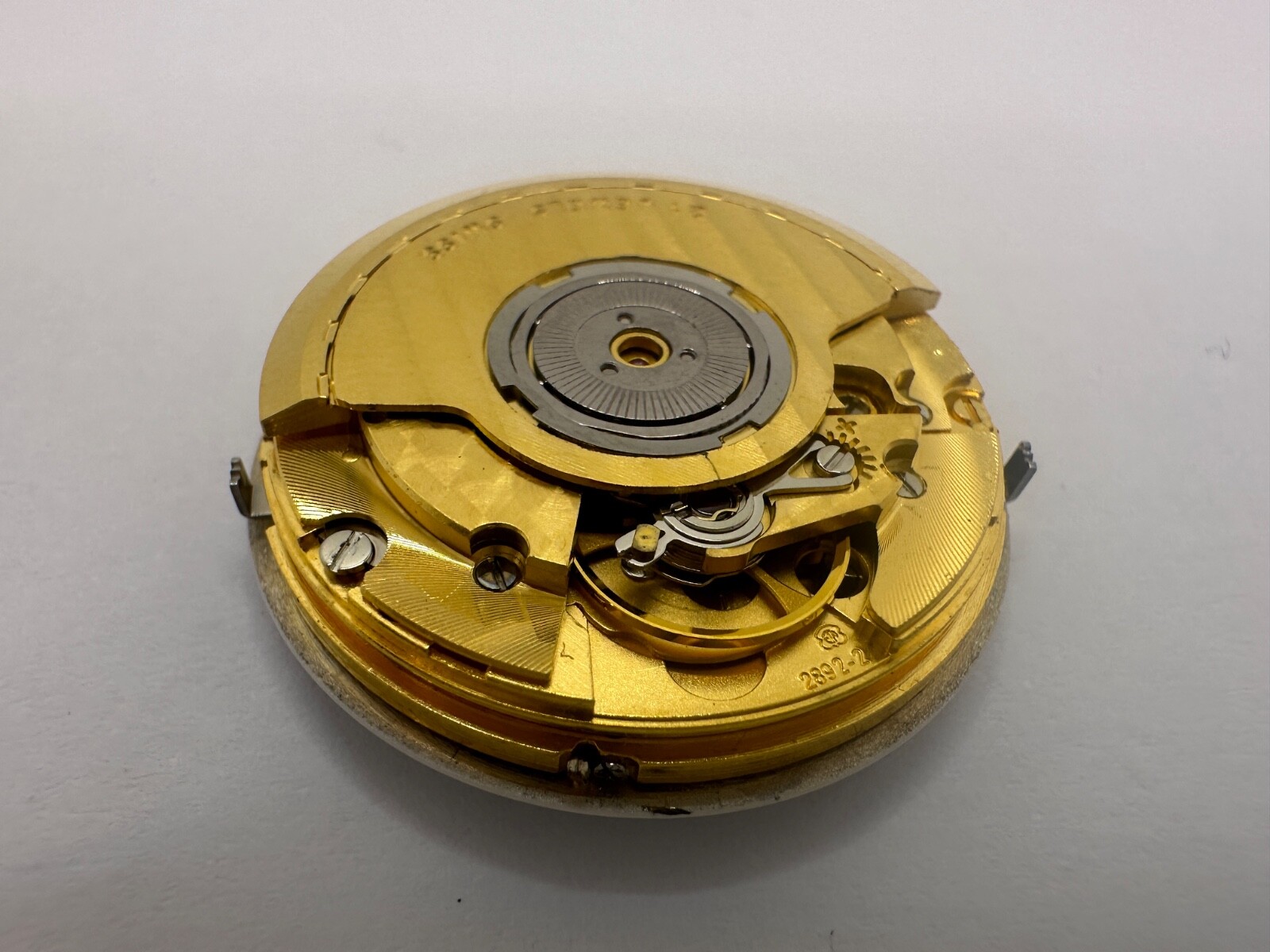 ORIGINAL GARRARD ETA 2892-A2 Movement Moonphase and Day-Date-Month Dial & Crown