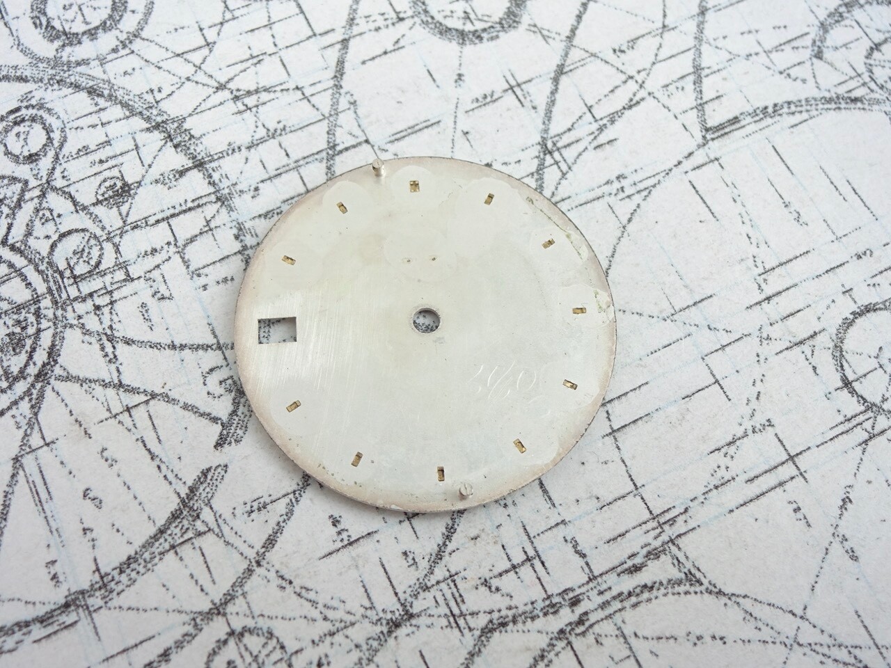 Longines Dial + Hands For ‘Ultronic’ Tuning Fork cal 6312 (ESA9162) (ref 257A)