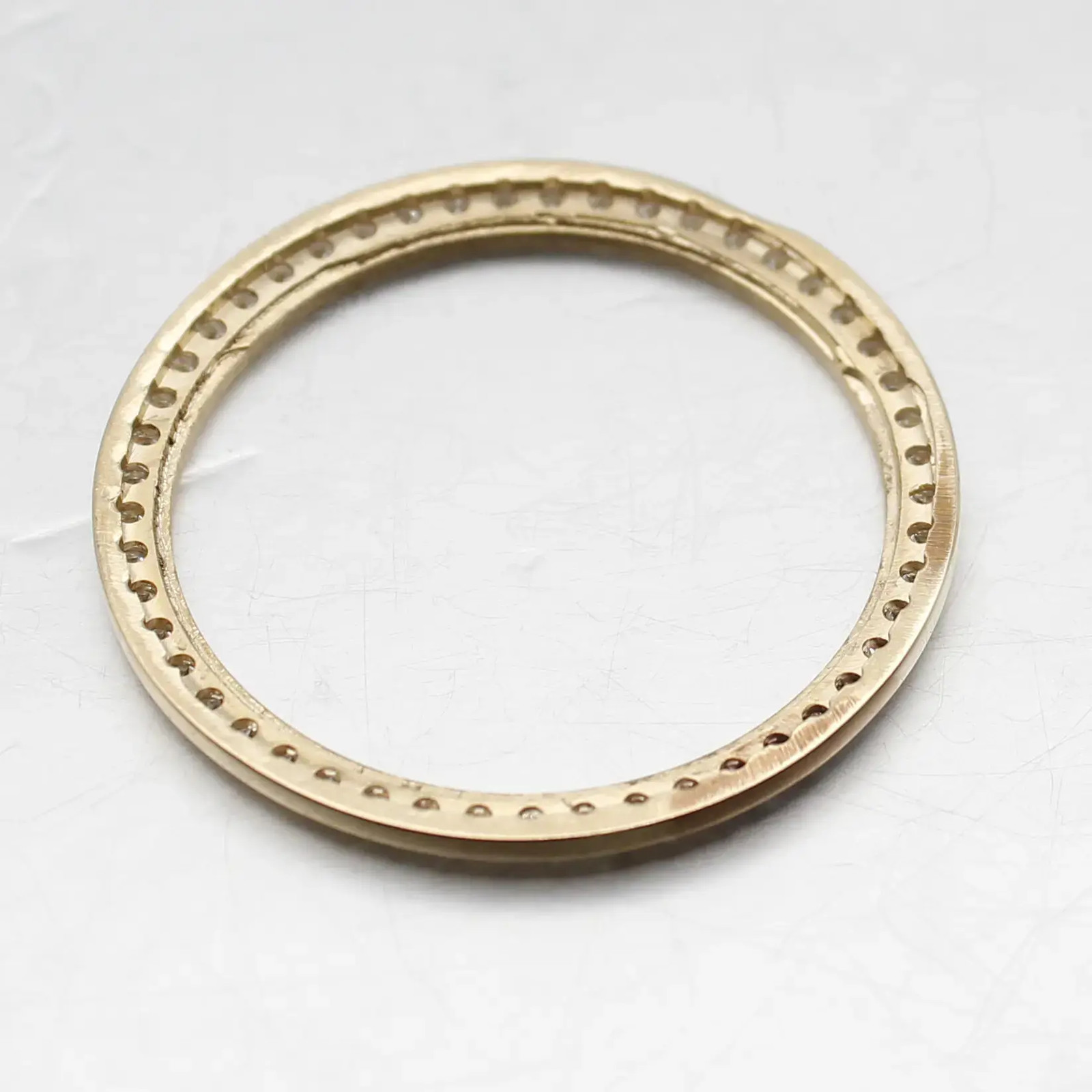Custom Alloy 18K Gold Plated Diamond .70 ct Fit for Datejust 31MM Bezel
