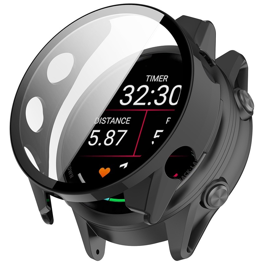Protective Case Tempered Film Watch Screen Cover for Garmin Forerunner 970