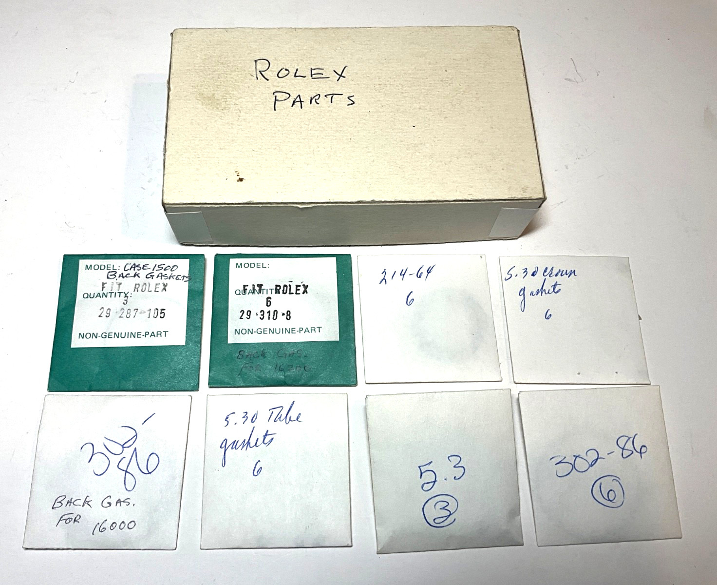 Mixed Lot Rolex Gaskets & Tube Gaskets AFTERMARKET PARTS
