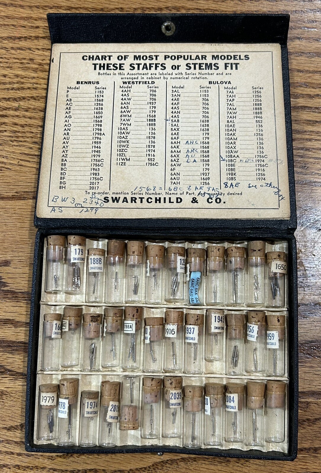 Vintage Swartchild Swiss Staffs or Stems NOS