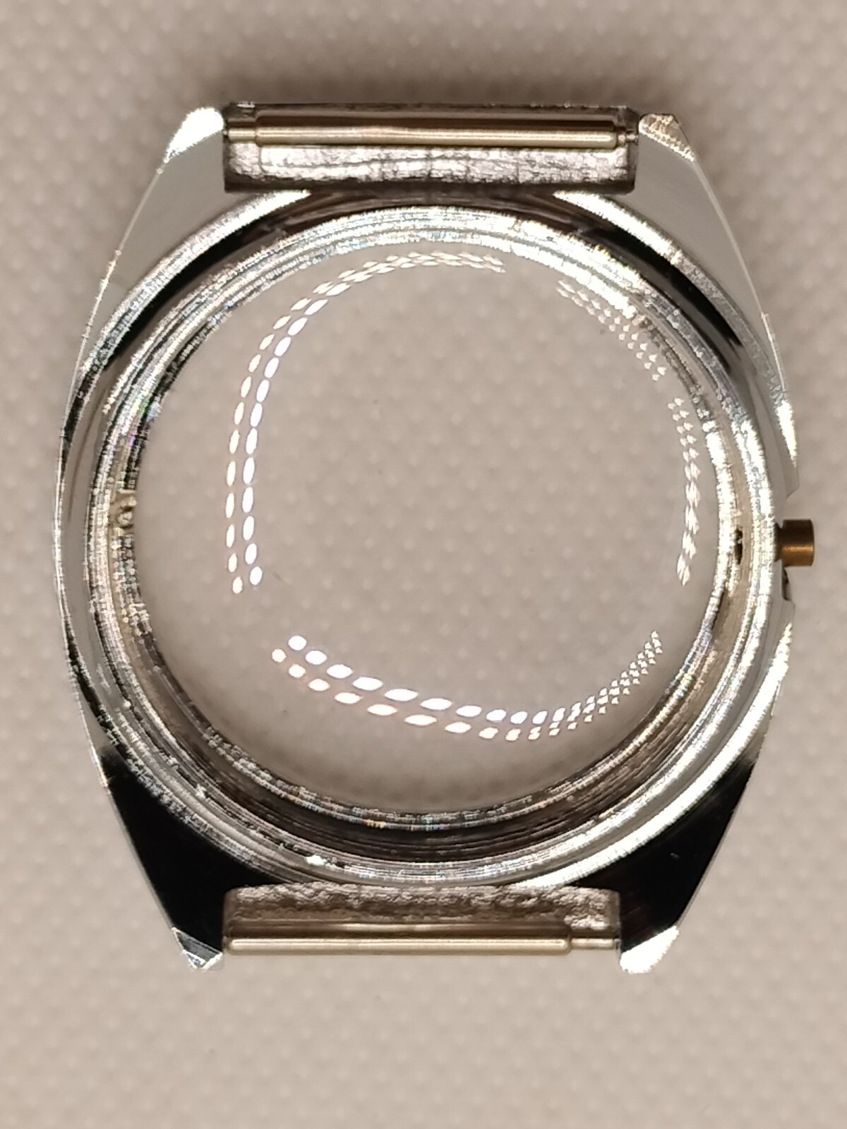 Gruen Watch Case w Crown #505-CA-5101 35mm Stainless Steel New Old Stock NOS