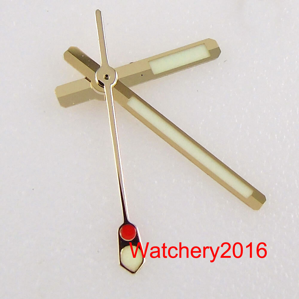 Luminous Watch Hands Rose Gold Silver Fit NH35 NH36 7s26 7s36 6r15 movement