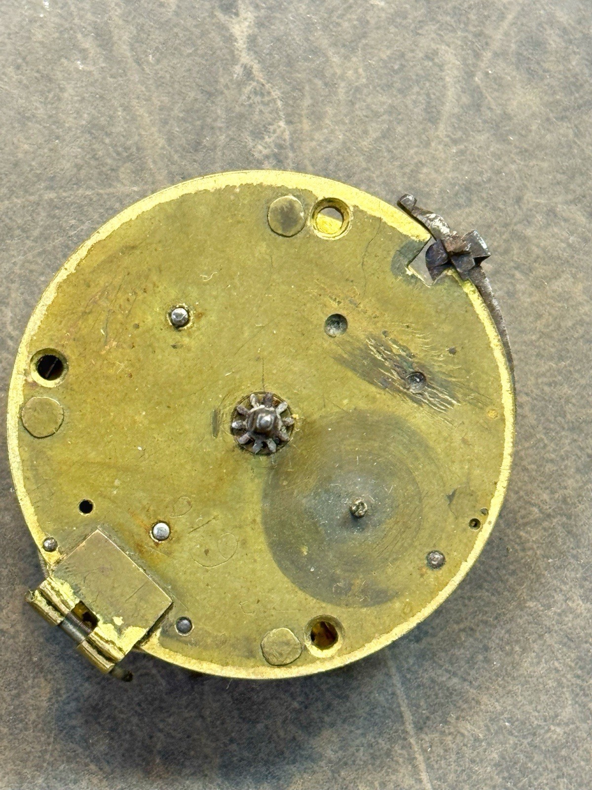 Antique Wm Ericke London Verge Fusee Pocket Watch Movement Repair