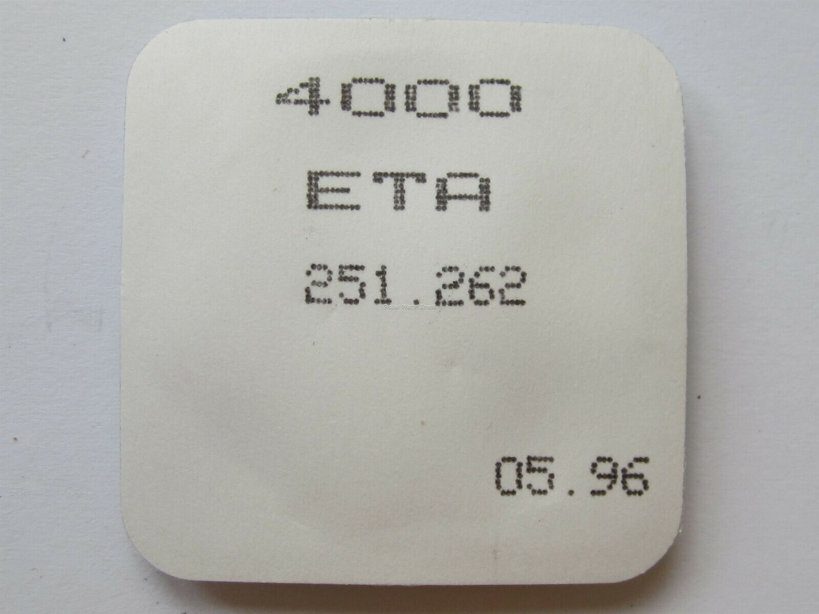 ETA cal. 251.262 N.O.S. circuit module watch movement part 4000
