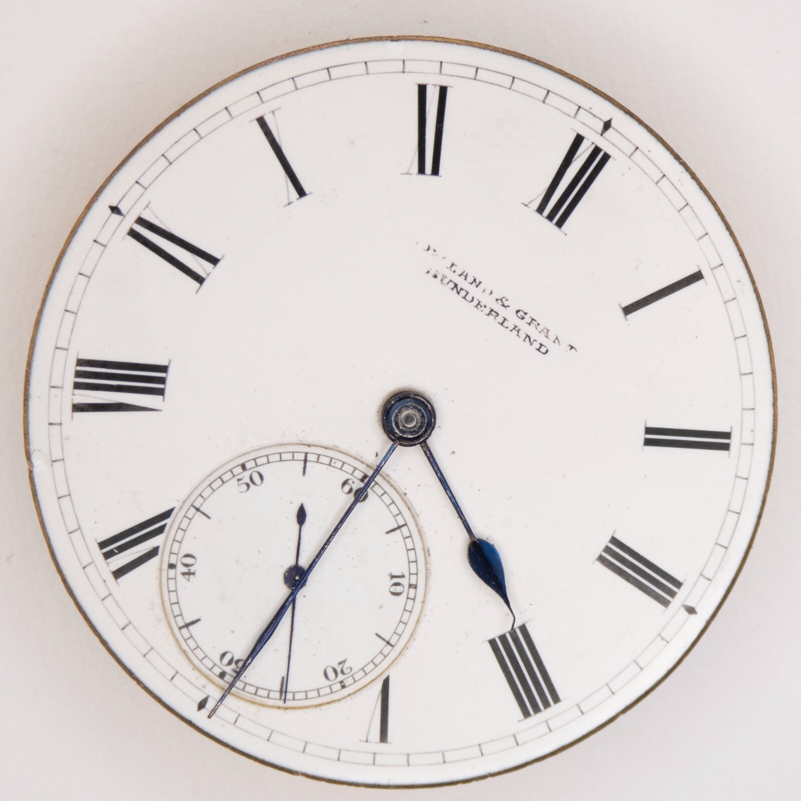 Lowland Grant 41.3 x 9.1 mm Antique Pocket Watch Movement, Parts / Repair