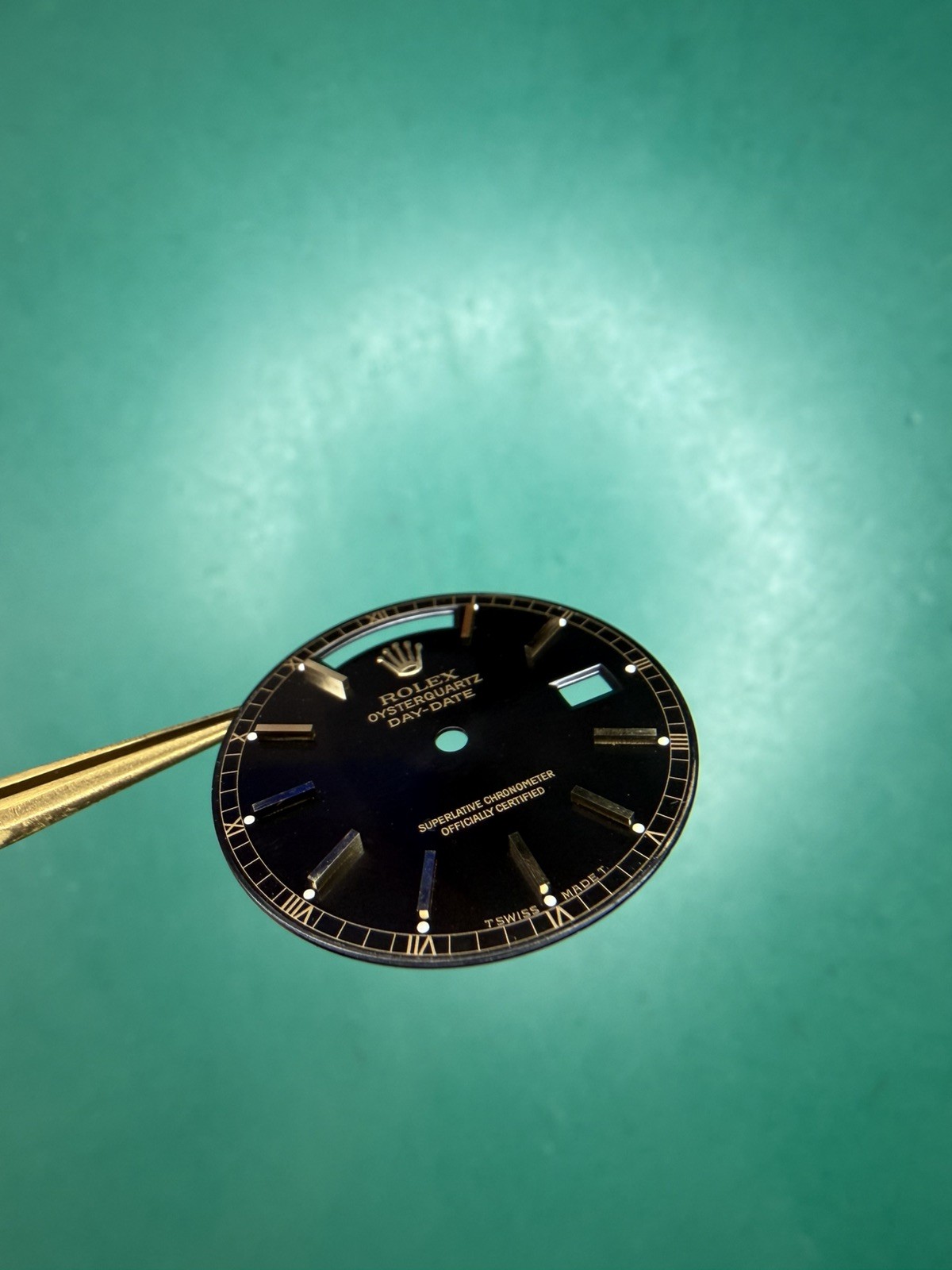 RARE Rolex Dial black Day-Date OYSTERQUARTZ 19018