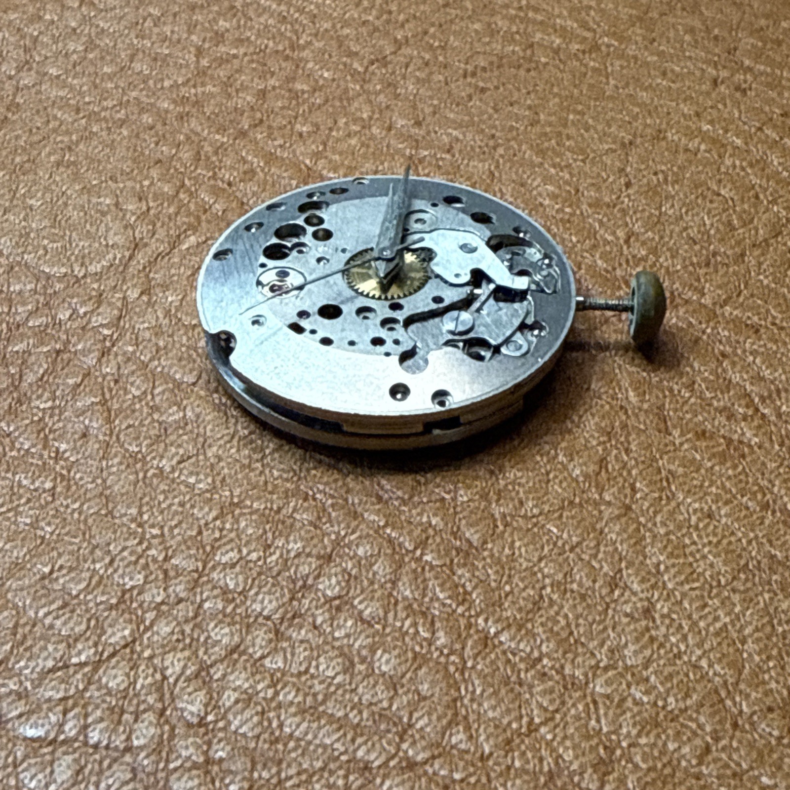 Felsa 4000 N Watch Movement For Parts Or Repair Running Automatic