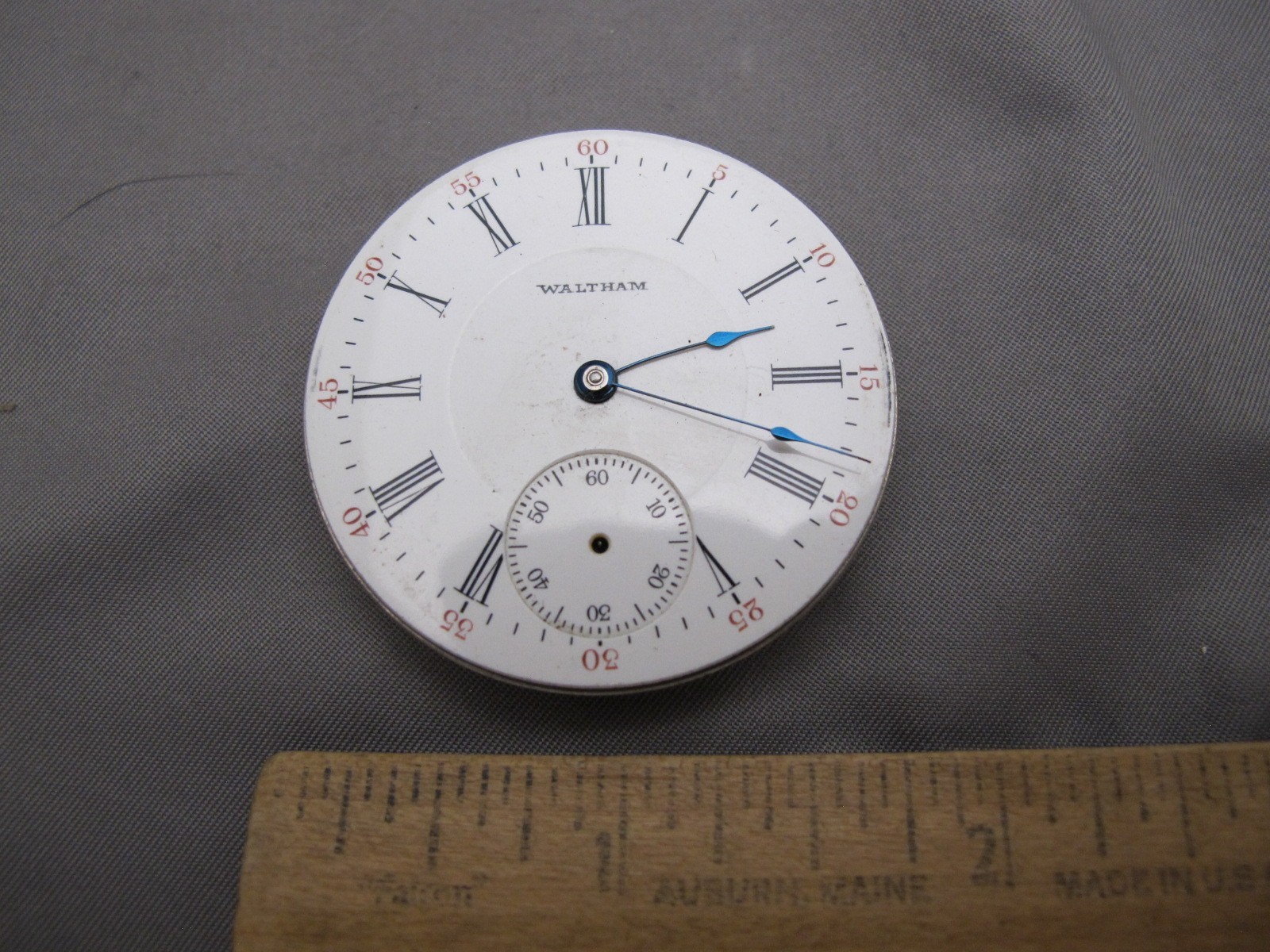 WALTHAM P.S. BARTLETT No. 635 Model 1908 16S 17 Jewel Movement-Parts/Restore