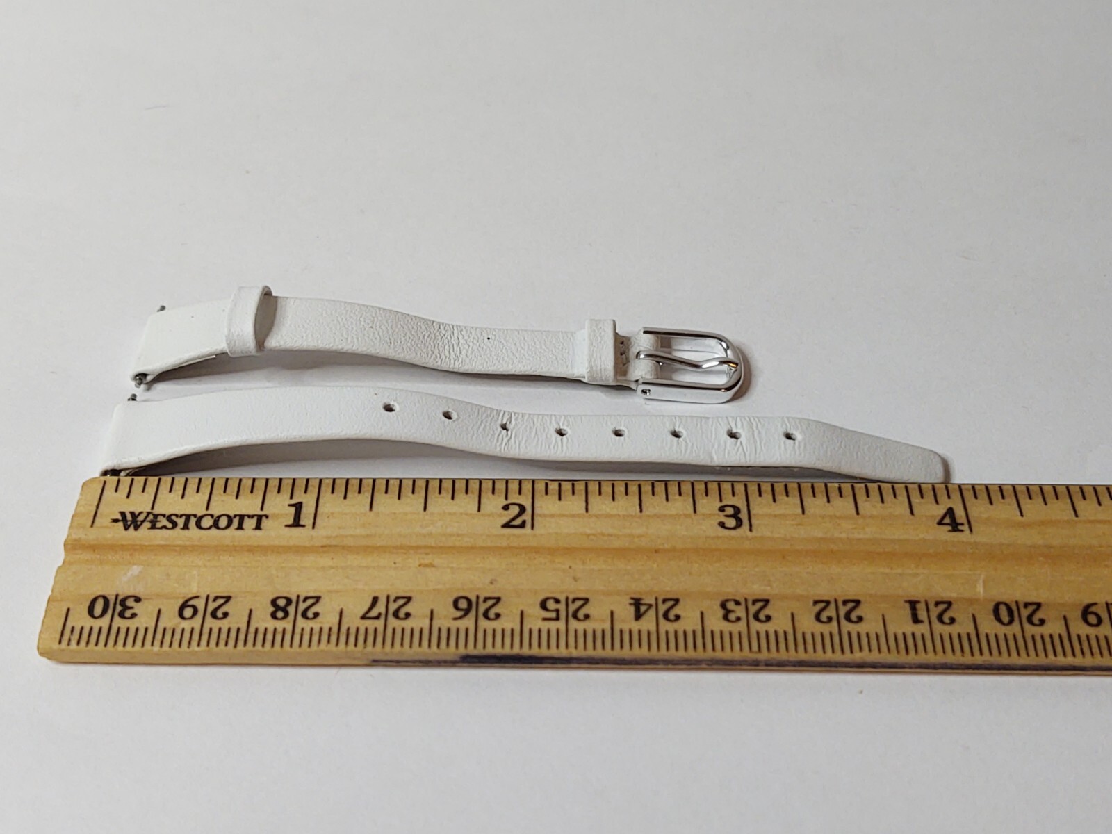 Speidel Express White Watch Band Replacement 10 mm Wide 6″ Long Leather