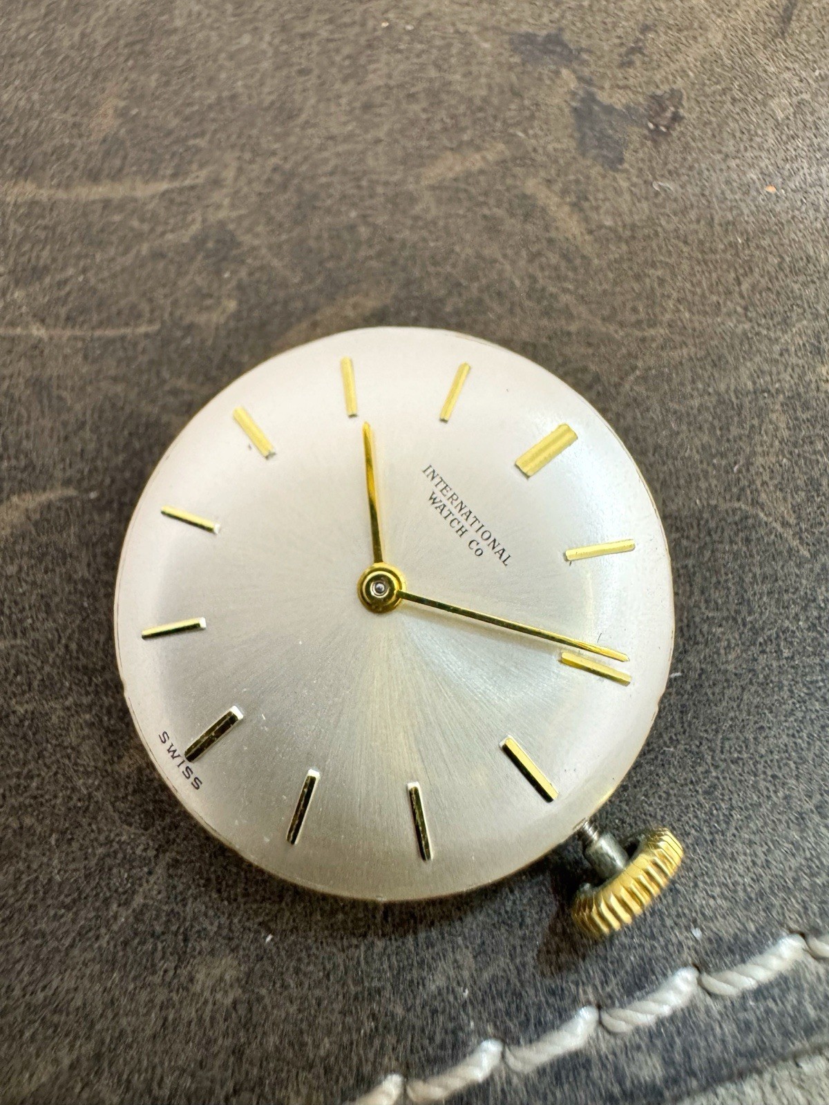 Vintage IWC International Watch Company Cal C.41 Wrist Watch Movement Parts