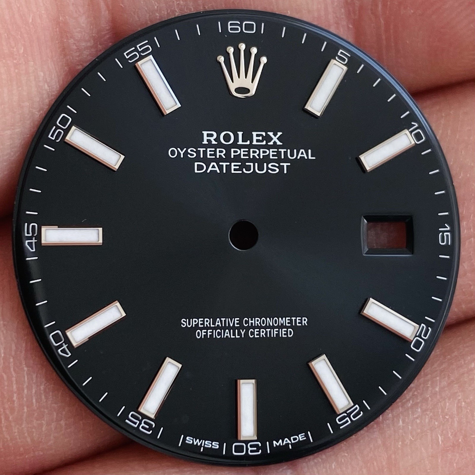 Rolex Black Dial For Datejust 41mm Model Ref 126300 & 126334