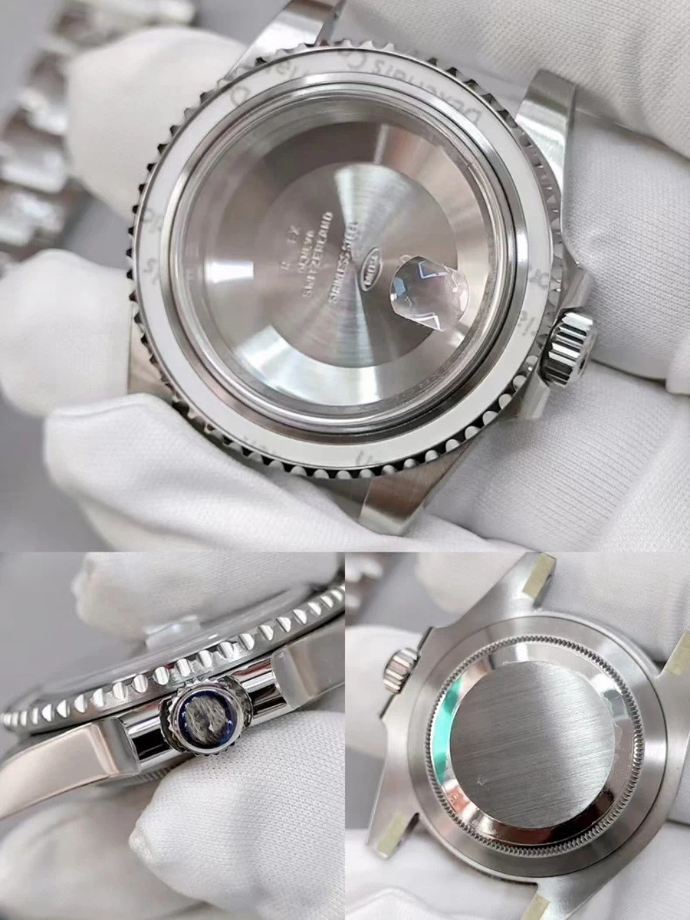 40mm/41mm Stainless steel Watch case kit For 2824 3135 3235 Accessories DIY —