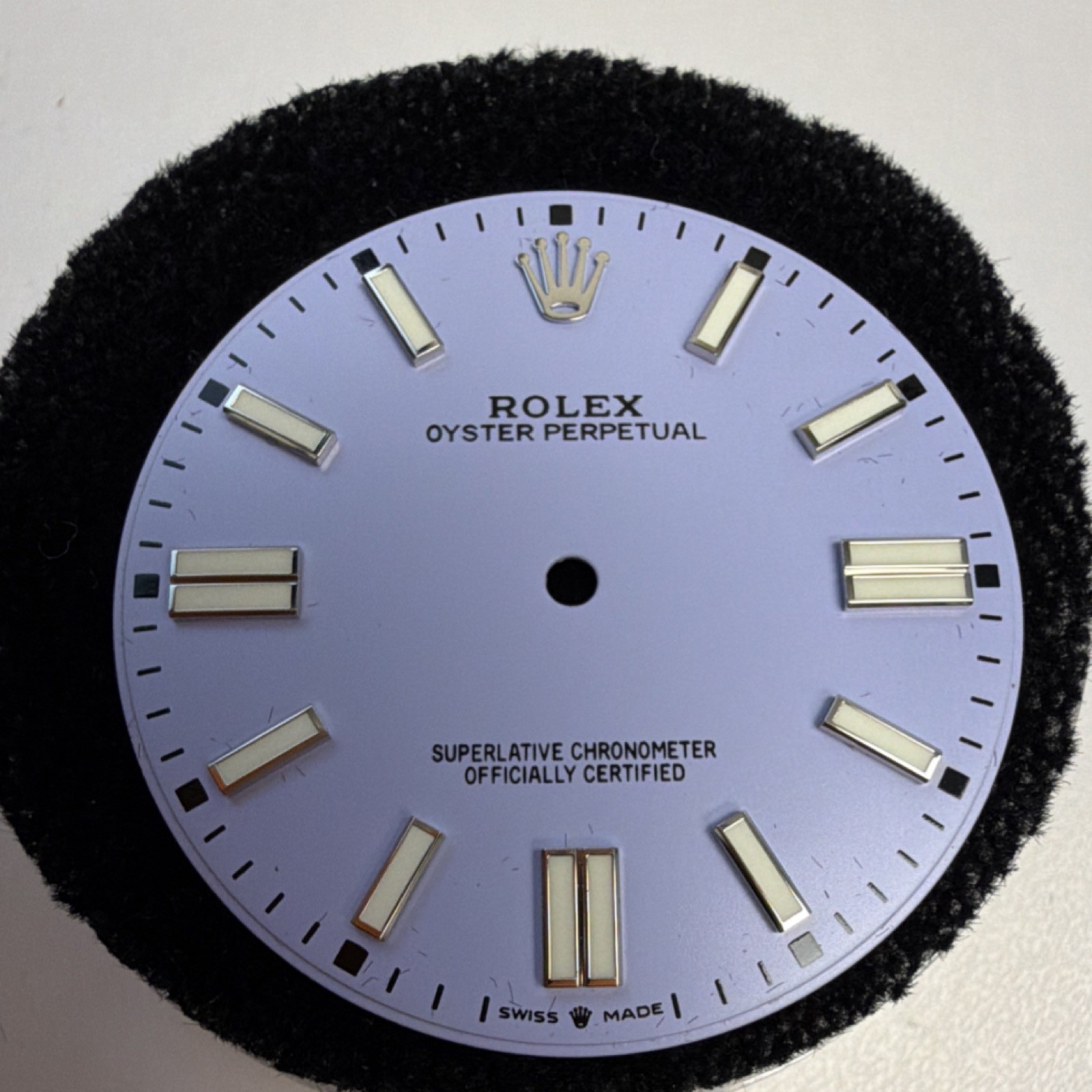 Rolex custom lavender dial for Oyster Perpetual model 124300