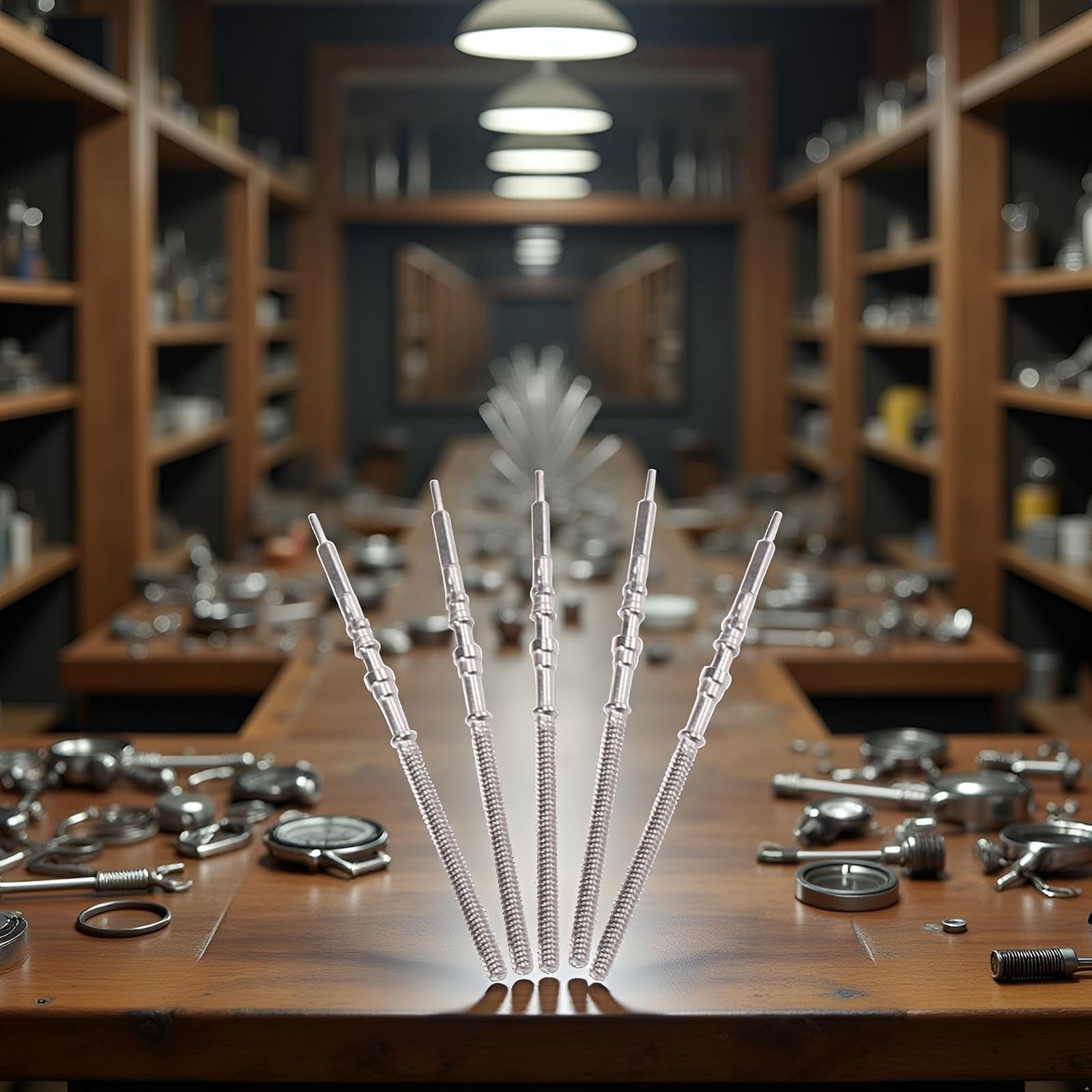 WLSuDHoncc Watch Stem Crown Kit Steel Parts NH35 NH36 NH38 NH39 5Pcs