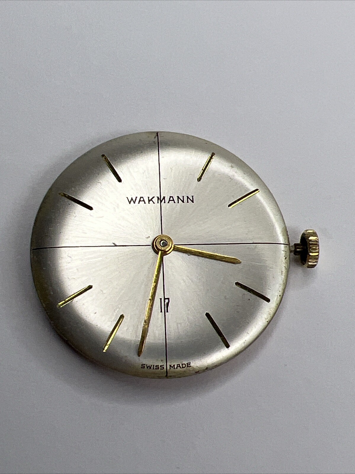 Wakmann Dial w/ Alstater Watch Co. Movement 17 Jewels – Sets & Runs