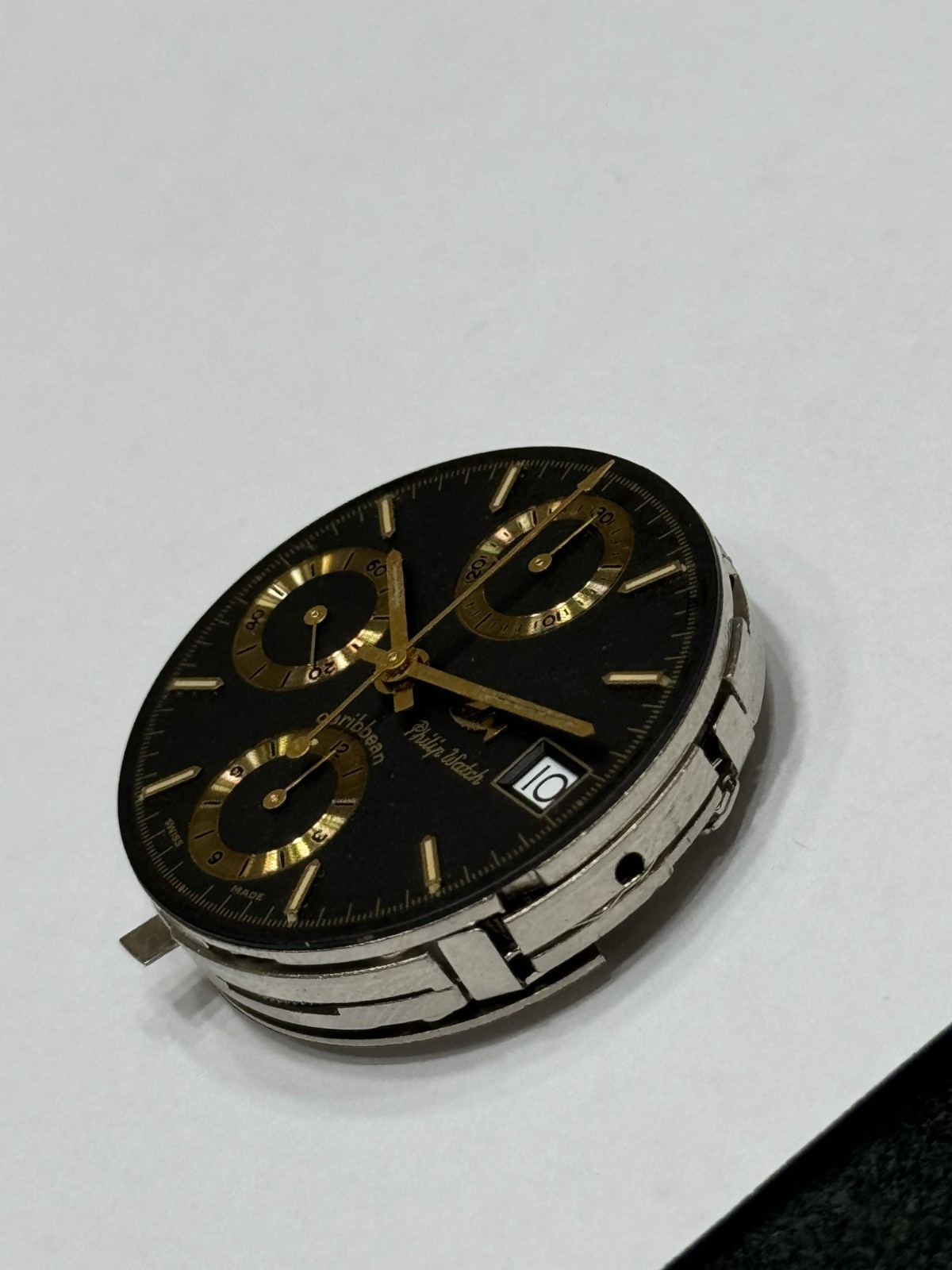 Philip Watch Movement Automatic Eta 7750 Swiss Made 17 Jewels Running