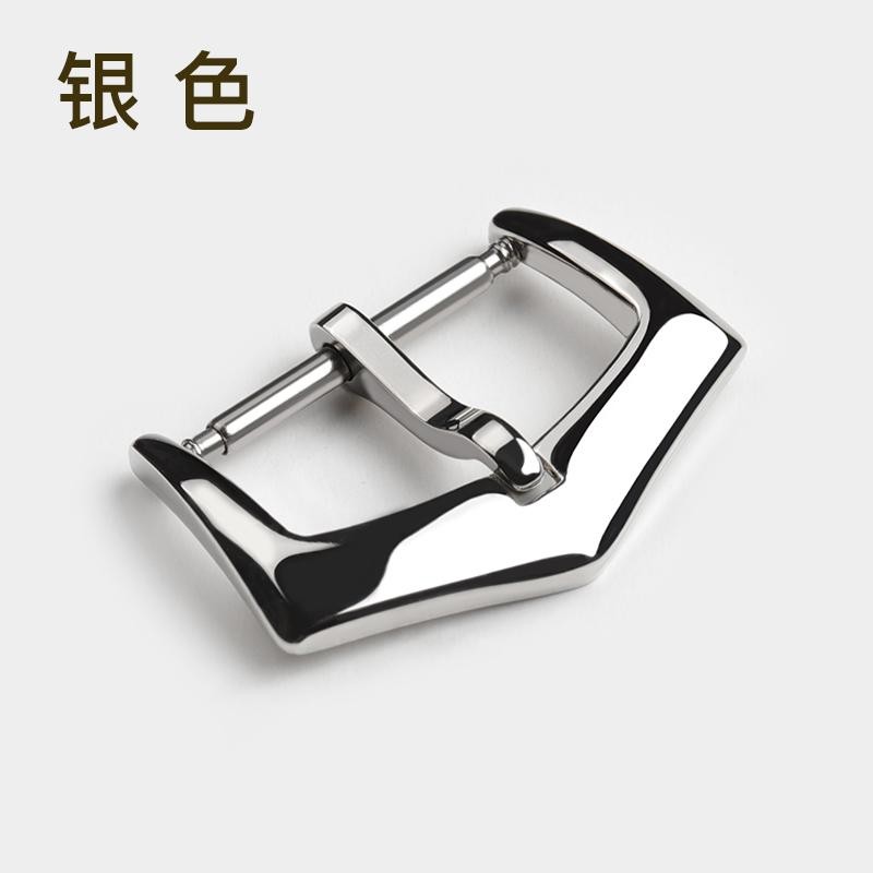 Metal Buckle for Patek Philippe 16mm 18mm Clasp Leather Nylon Strap Silver Steel
