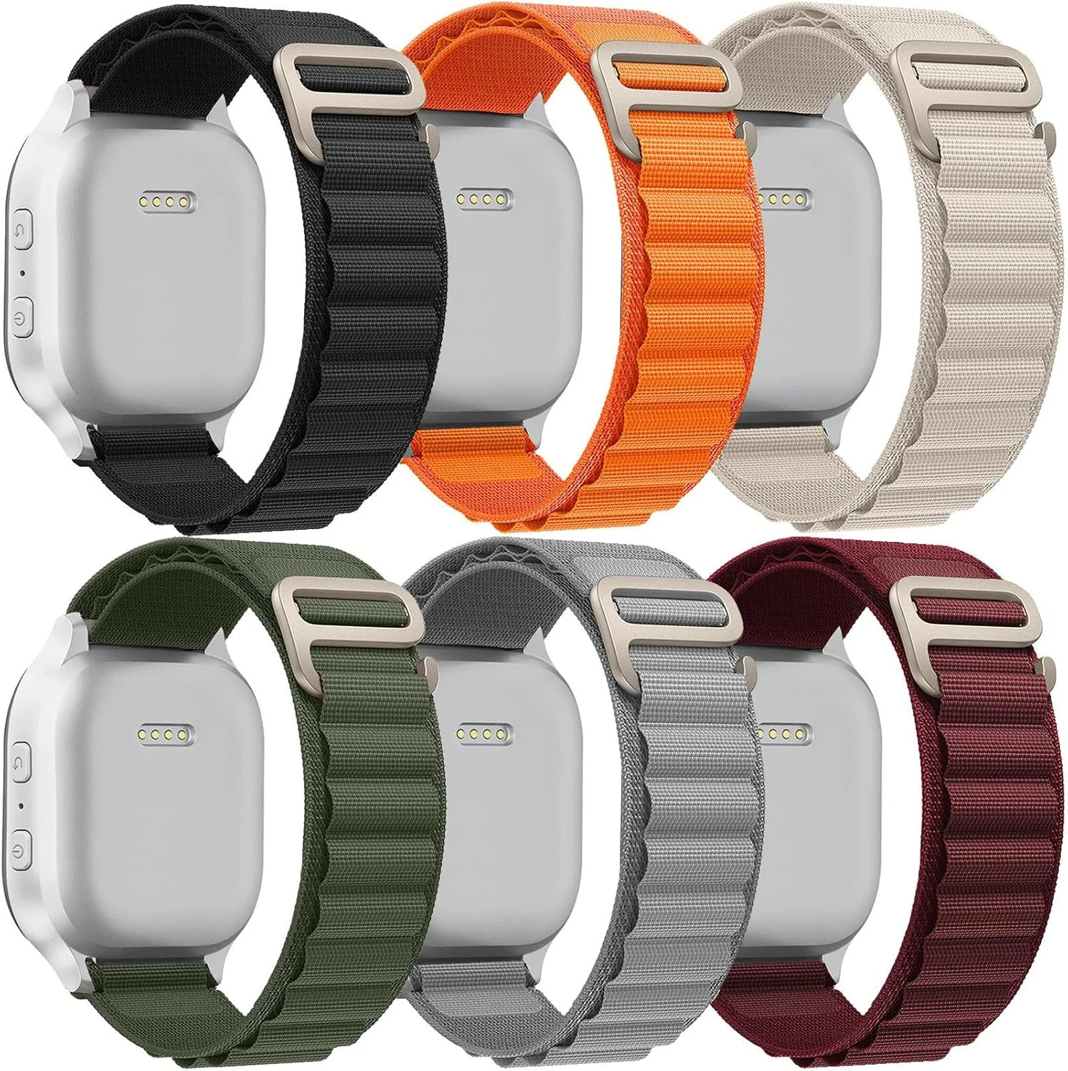 Watch Ultra 3 2 1 Band 49 46 45 44mm, 6 Pack, Soft Sport Loop Bands Replacement