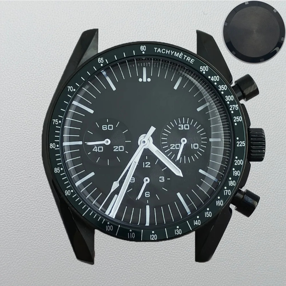NEW 39.7mm WATCH METAL CASE FIT VK63 Movement Case Watch Accessories SUITABLE
