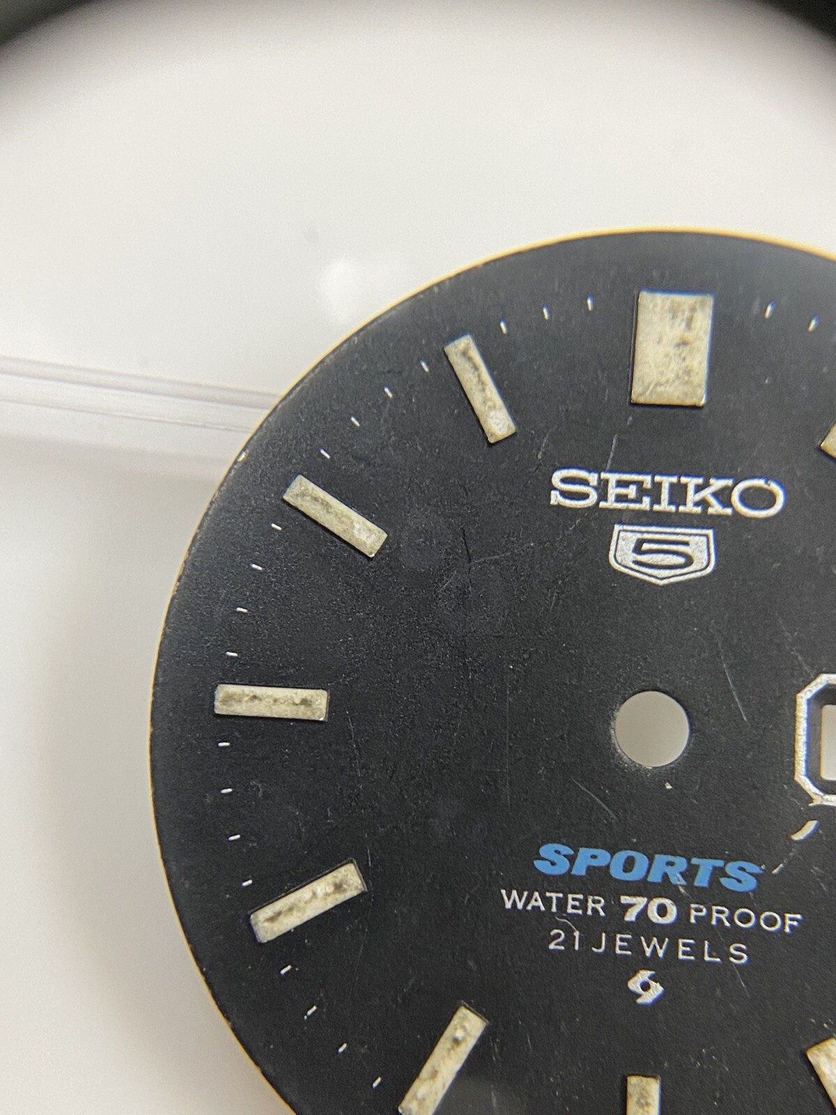 Genuine Vintage Seiko 5 Sports 6119-6020 21 Jewels Automatic 27.5mm Gray Dial