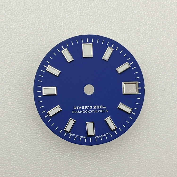 28.5mm Green Luminous Watch Dial For NH35 NH36 4R35 movement