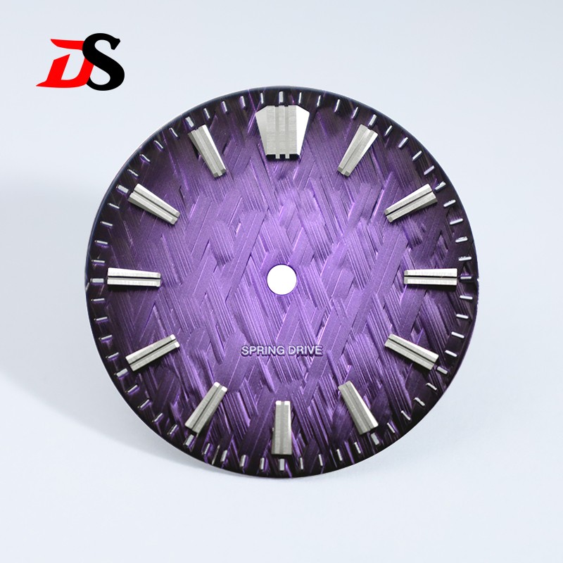 No Date Ice Forests Dial 28.5mm for NH34 NH35 Movement Blue Lume/no Lume SKX007