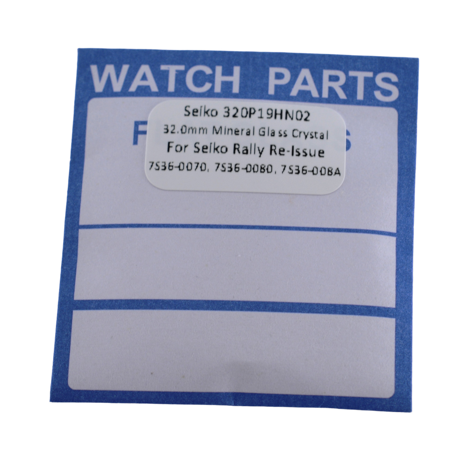 Seiko 5 Crystal Replacement for 320P19HN02 Rally Re-Issue 1997 SBSS Series!