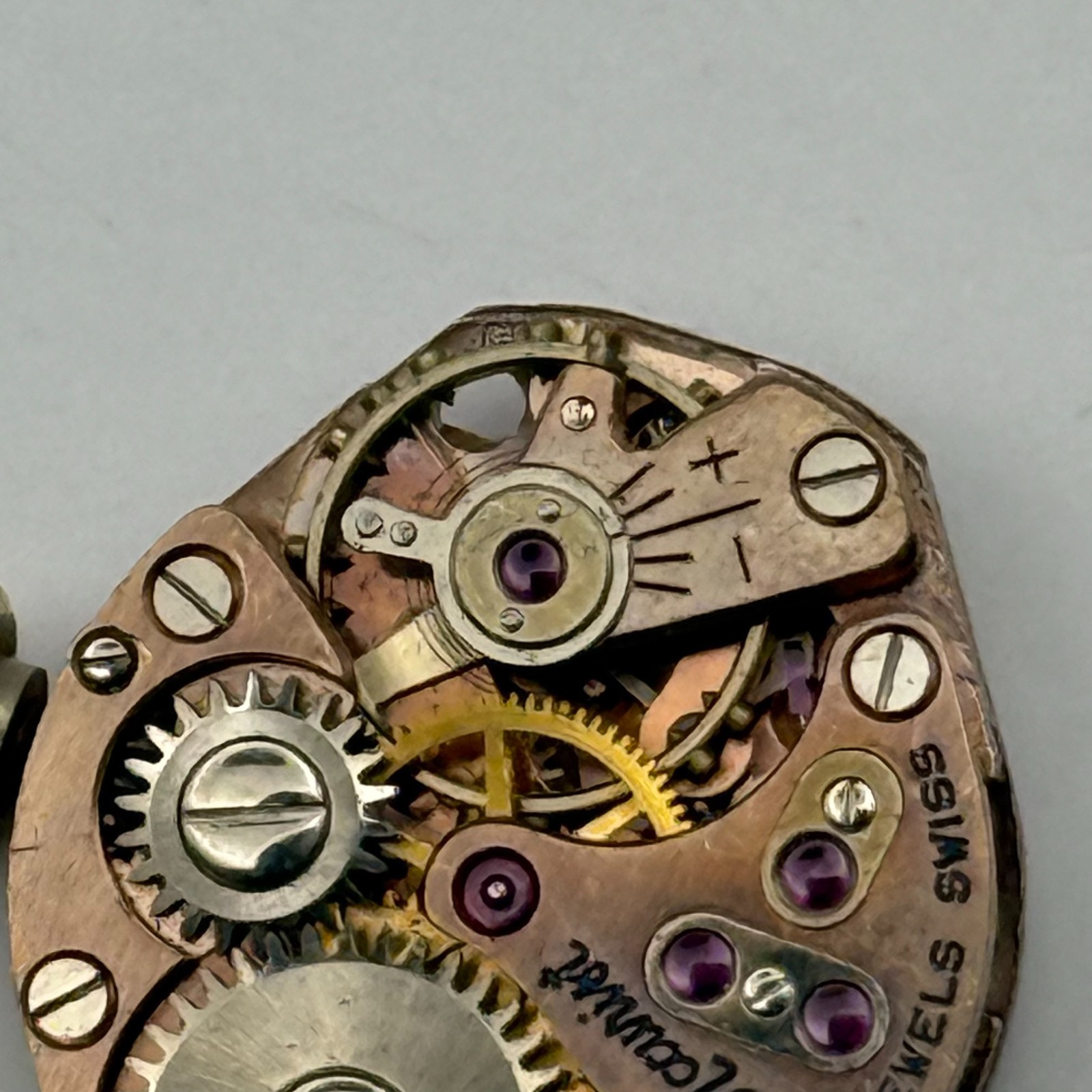 FHF 60 Watch Movement Accurist 21 Jewels Swiss Manual Wind Parts Repair 15.3mm