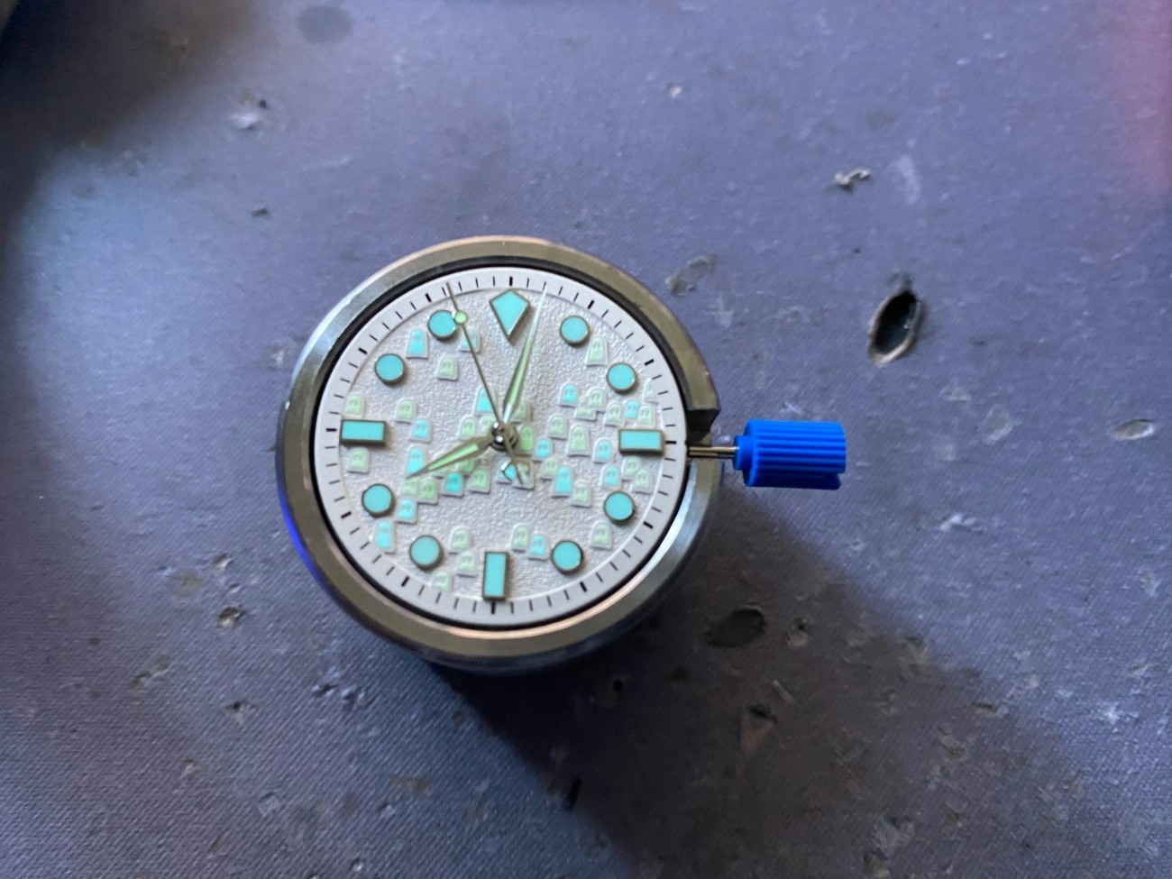 Watch Hands Set Green Blue Lume for NH35 NH36 NH34 Movement SKX007 Mod Pointers