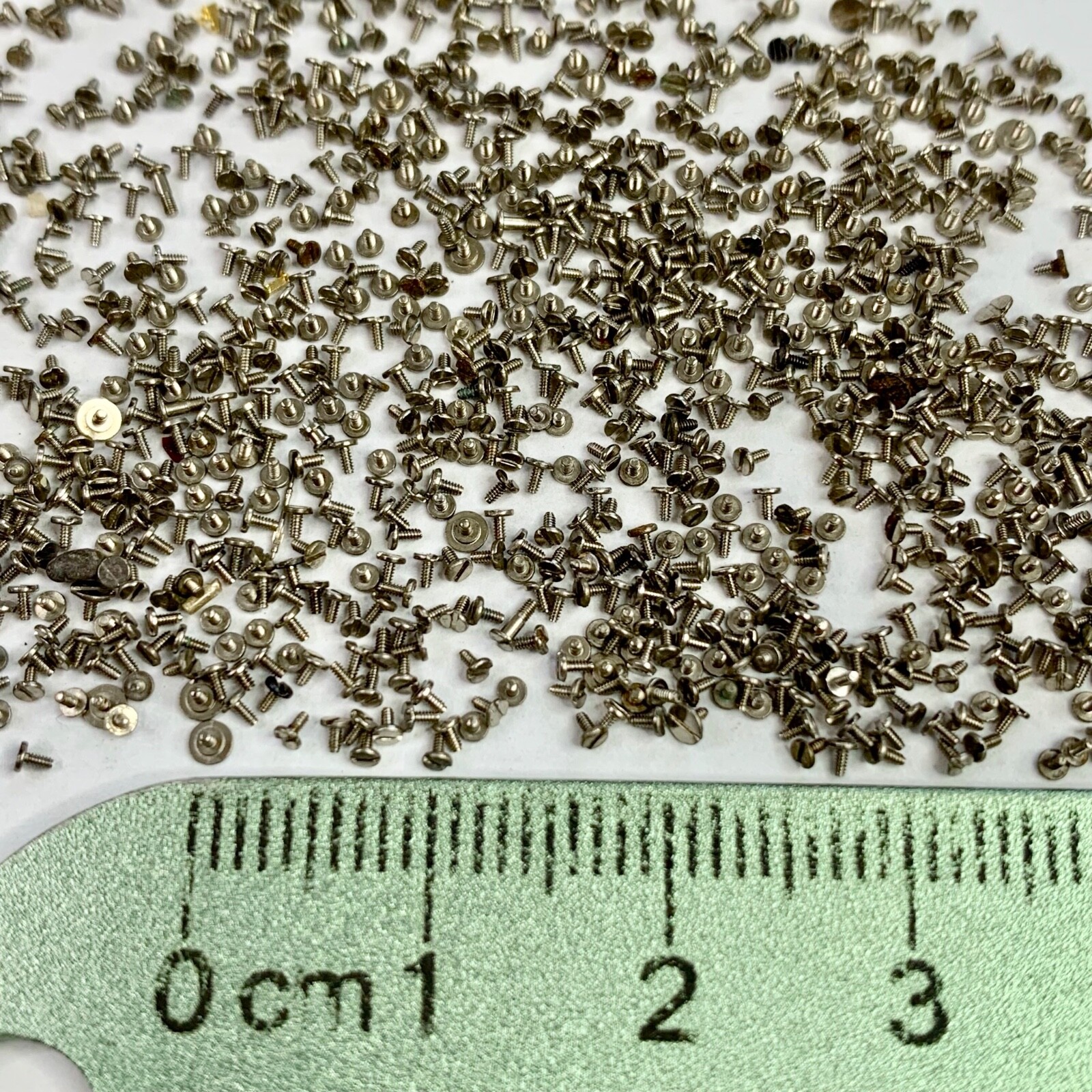 100 Watch Screws Tiny Steampunk Altered Art Parts Watchmaker Lot Repair Wrist B