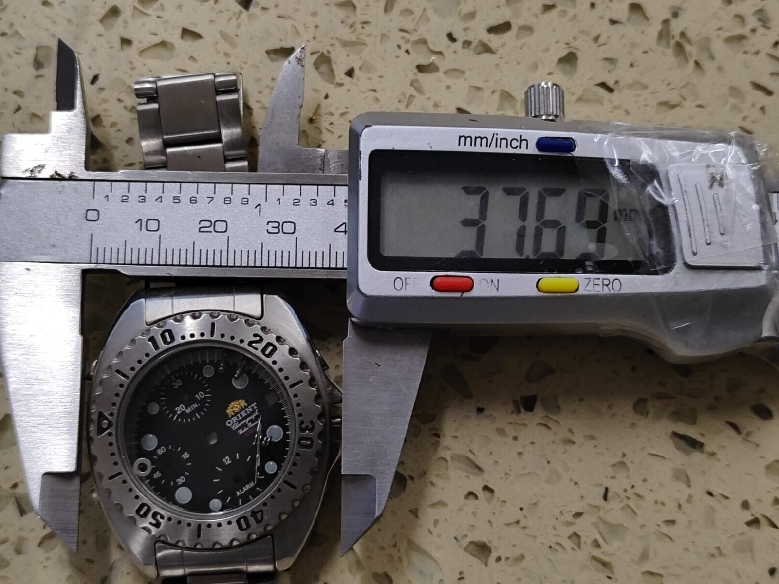 Orient TD0D-000 Chronograph 150m Diver Parts CASE & The bracelet & Dial NOS