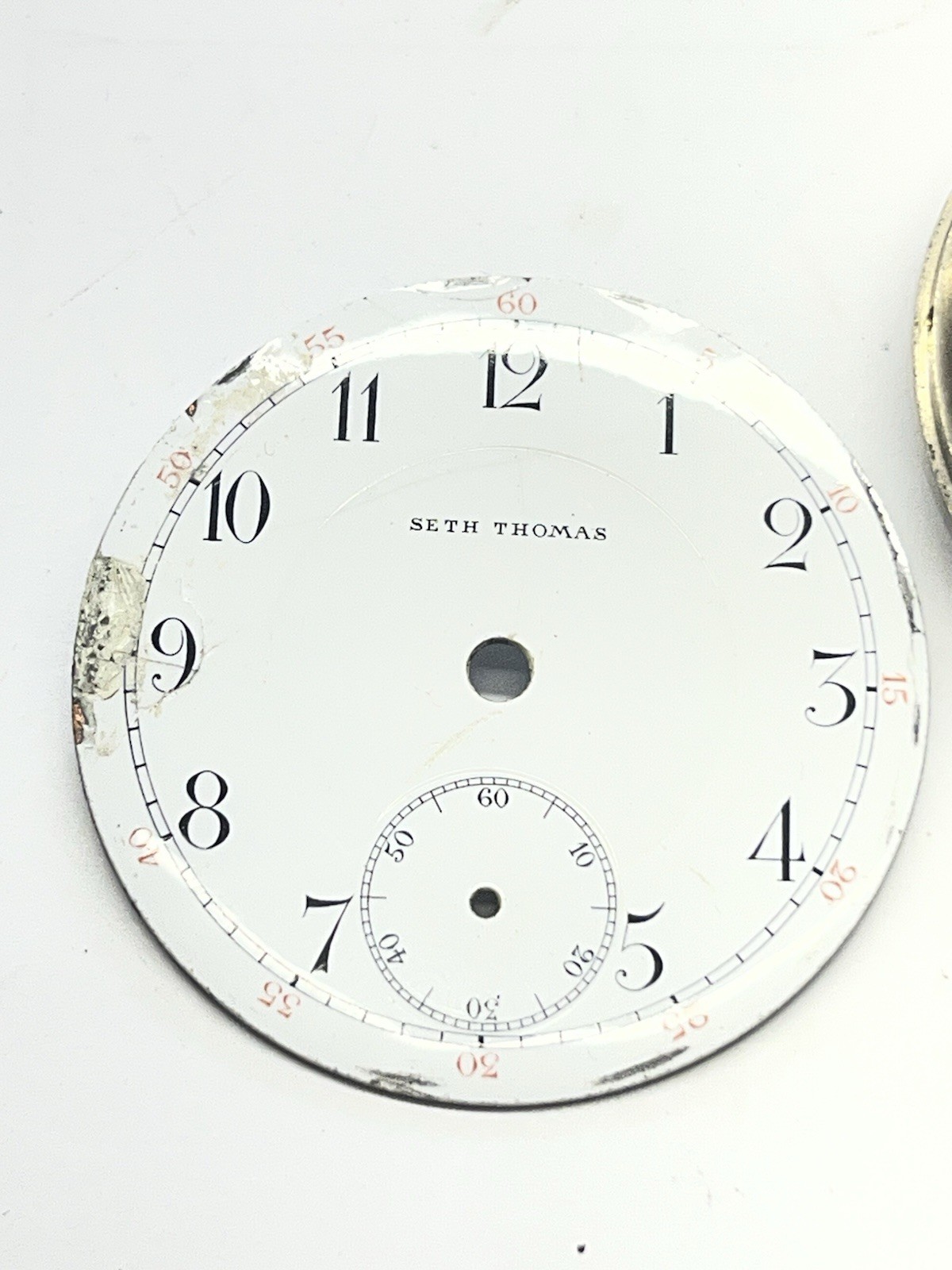 18sz Seth Thomas Balance Good Parts Not Working Pocket Watch Movement 17 Jewel