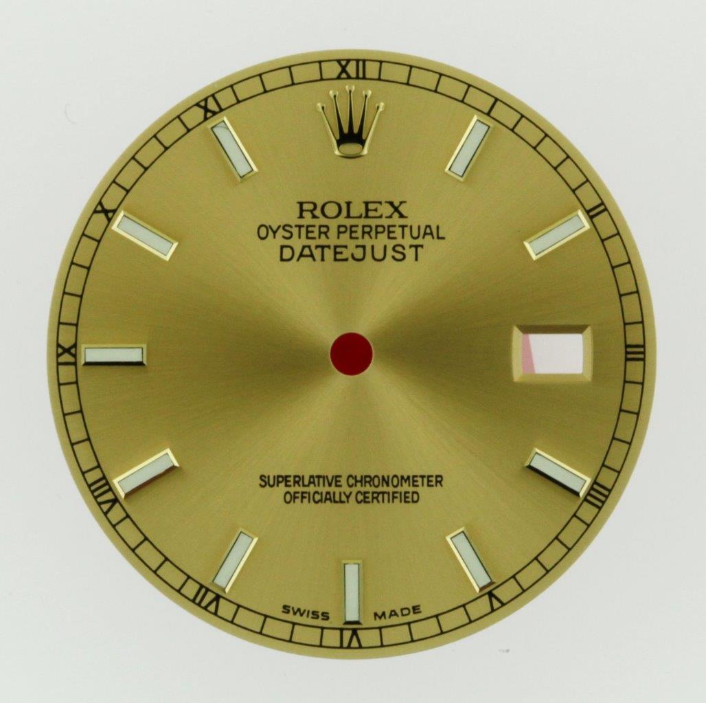 Original Men’s Rolex Datejust QS 116203 116233 Champagne Index Hour Dial 2T #C10