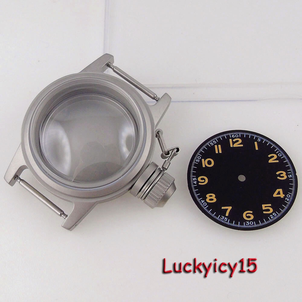 36mm Sandblast Watch Case 29mm Dial fit NH35A NH36A NH34 SKX Dome Sapphire Glass