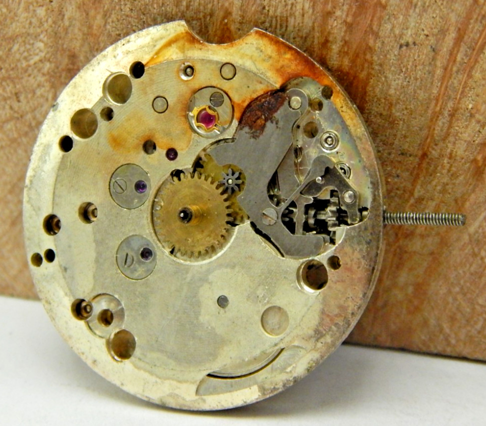 Vintage Wakmann 17 jewel cupillard 256 men’s wrist watch movement with stem