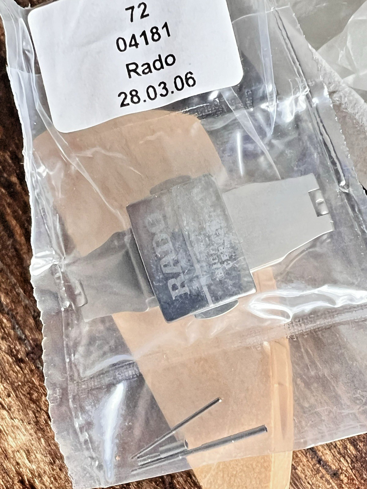 Rado Watch CLASP NEW SEALED REF 72-04181 SINTRA CERAMIC /TITANIUM 18 MM SWISS MA