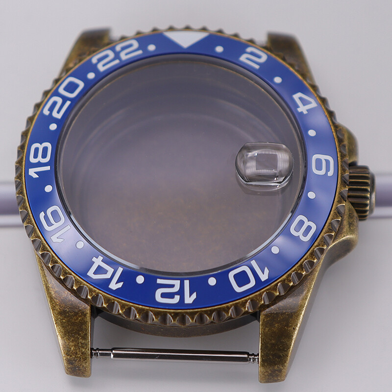 Bronze 40mm Retro Watch Cases Accessory stainless steel For Seiko nh35 Movement