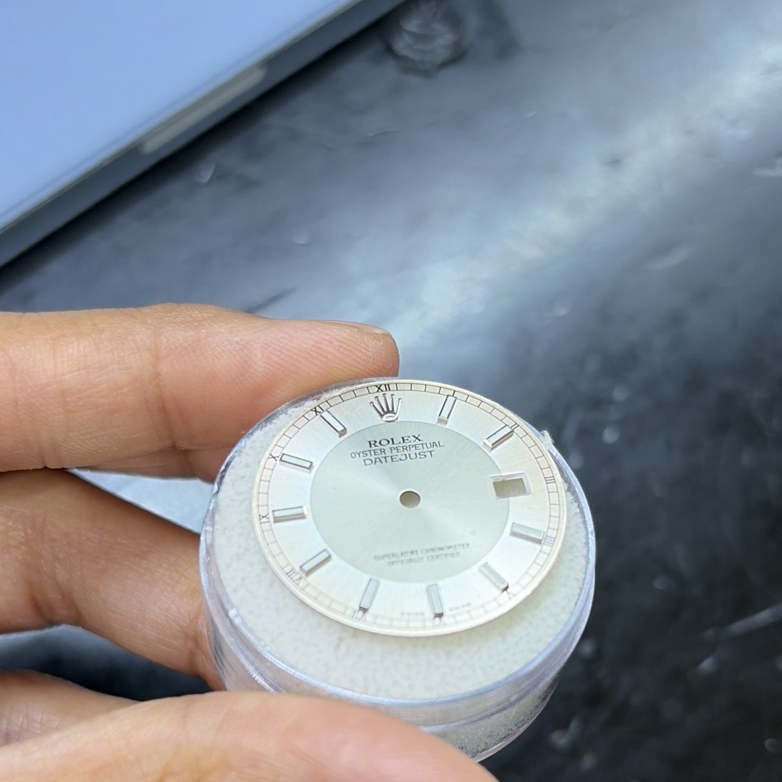 Rolex 36mm Datejust Dial Silver stick Numerals w/ Date Window 116234/ 16234