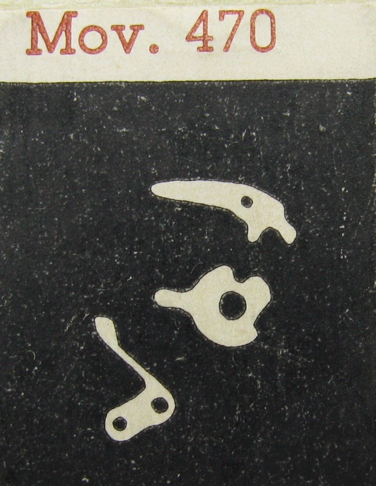 Movado watch part movement caliber 470 winding stem #401