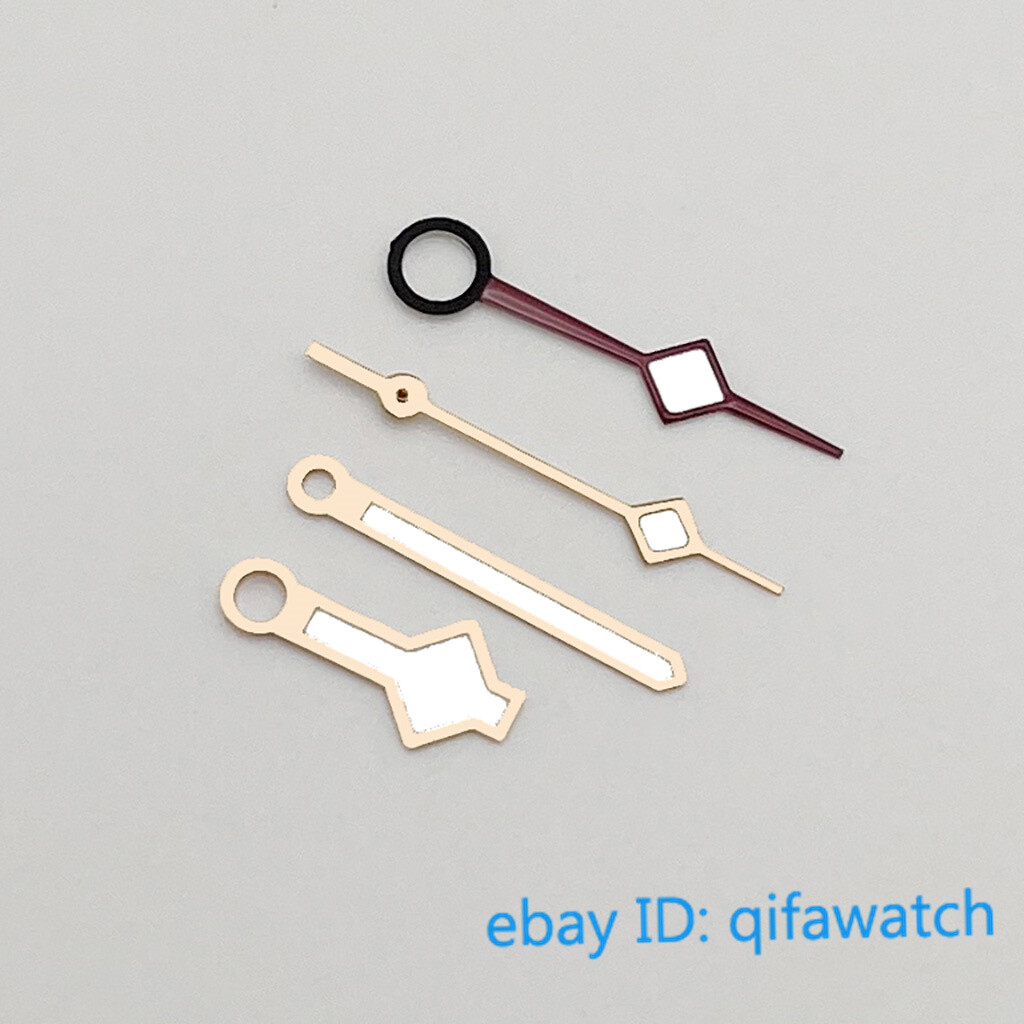 Green Luminous sterile silver/rose gold/gold GMT Watch hands Fit NH34 Movement