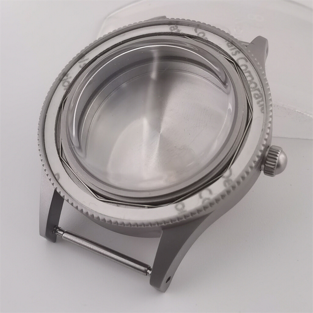 40mm Luminous bezel Frosted brushed Watch Case Fit NH34 NH35 NH36 Movement
