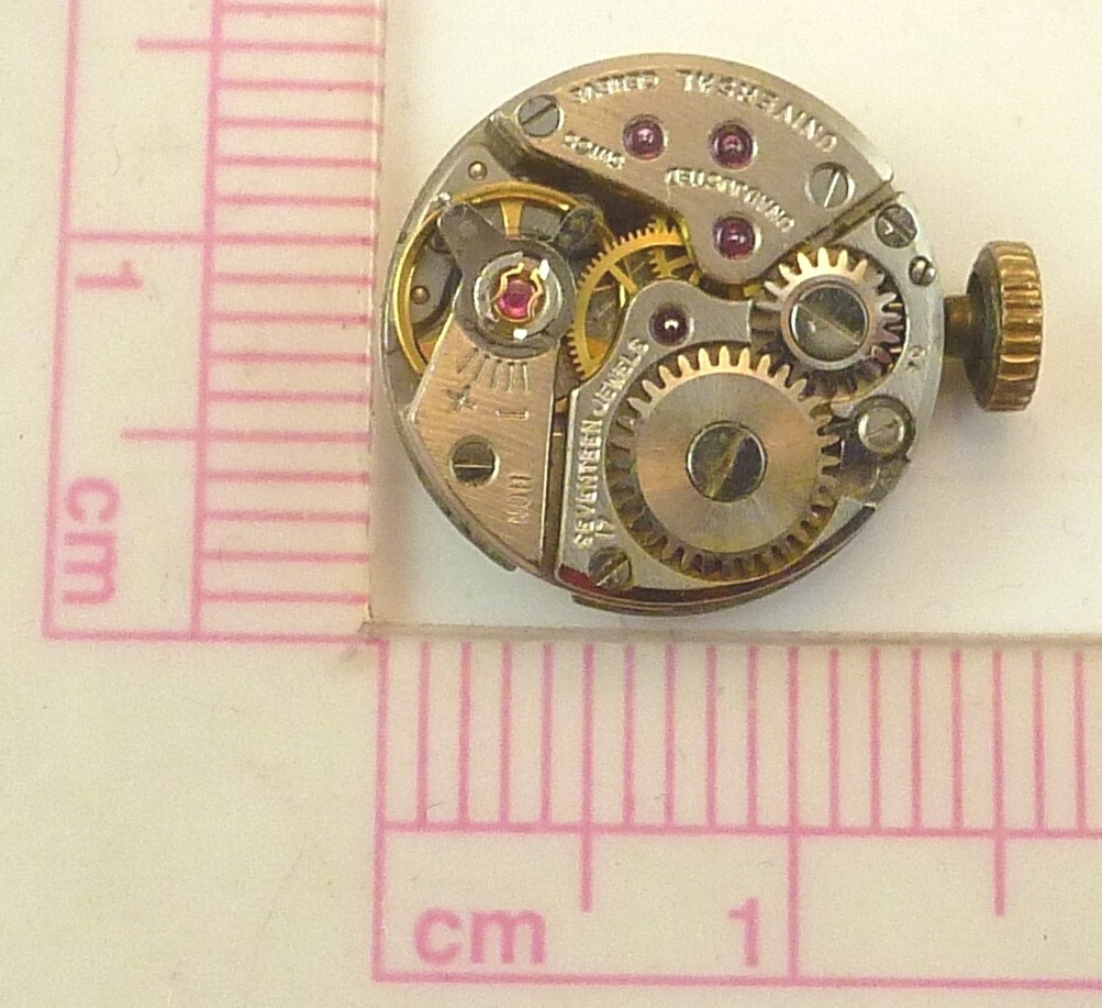 Universal Geneve 13mm Wrist Watch Movement – Good Balance – Parts / Repair