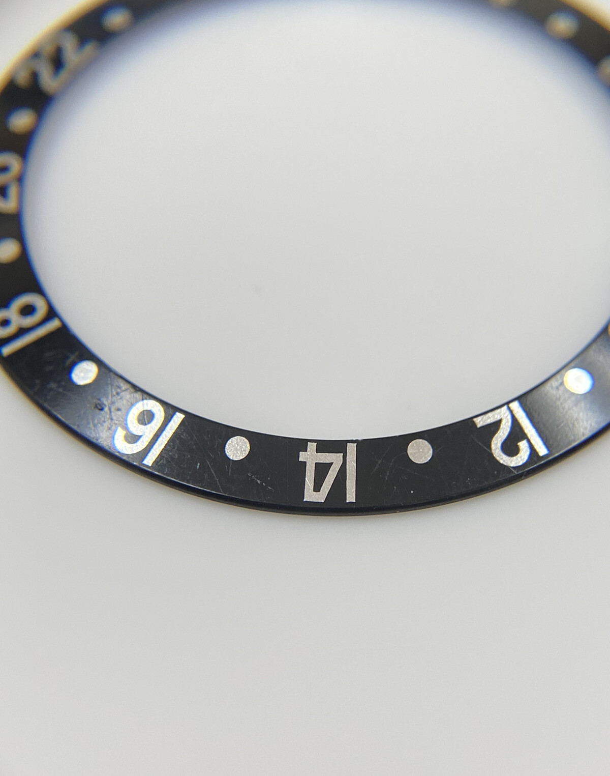 Genuine Rolex GMT Master II Sapphire Model Black Bezel Insert 16700 16710 16760