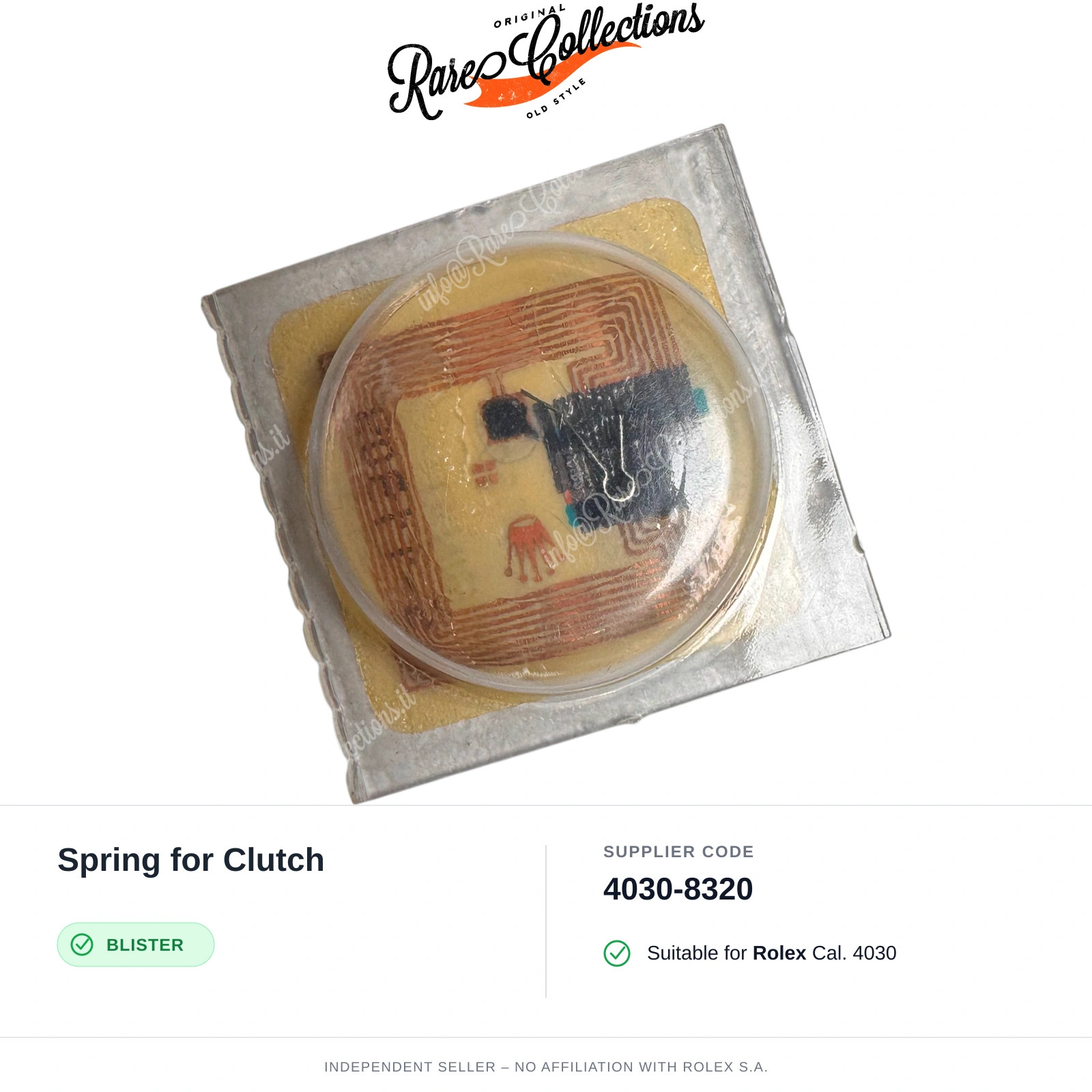Spring for Clutch for Rolex (cod. 4030-8320) — New Blister NOS NOS X1